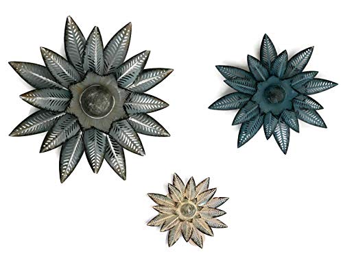 PORENEA Metal Flower Wall Art Decor