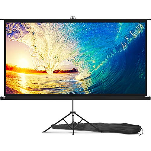 Portable 100-inch Projector Screen with Stand
