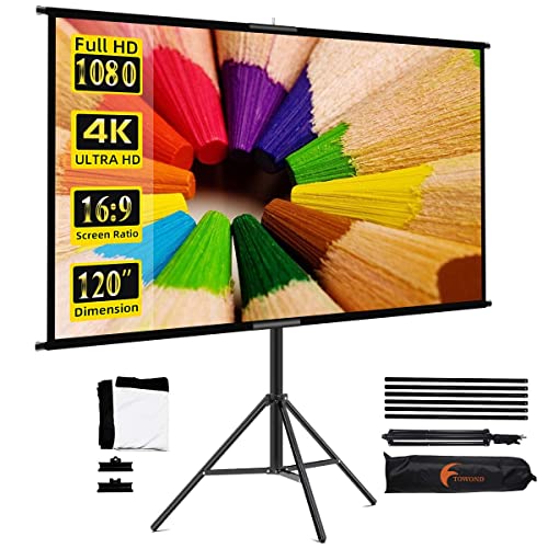 Portable 120 inch Projector Screen with Stand