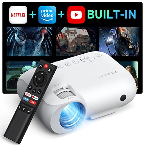 Portable 4K Projector with WiFi and Bluetooth