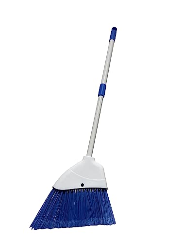 Portable Adjustable Broom with Gentle Bristles - Perfect for Indoor and Outdoor Cleaning