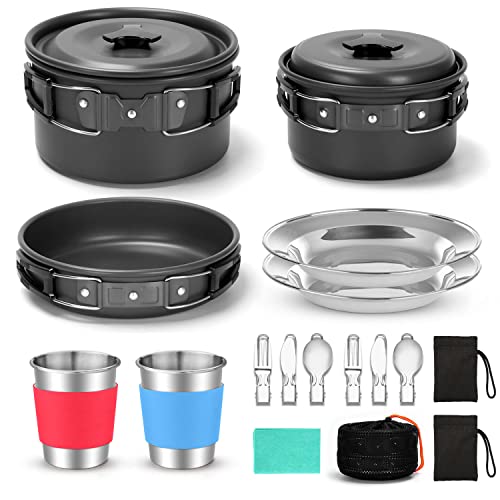 Portable Camping Cookware Mess Kit
