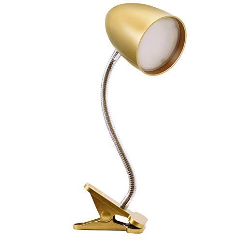Portable Clip-on Lamp with Adjustable Gooseneck