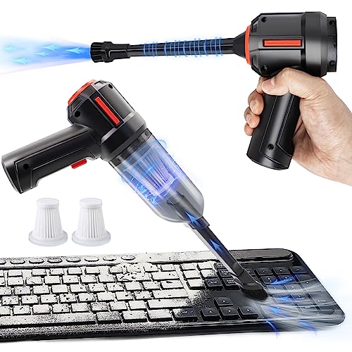 Portable Electric Air Can & Mini Vacuum Keyboard Cleaner