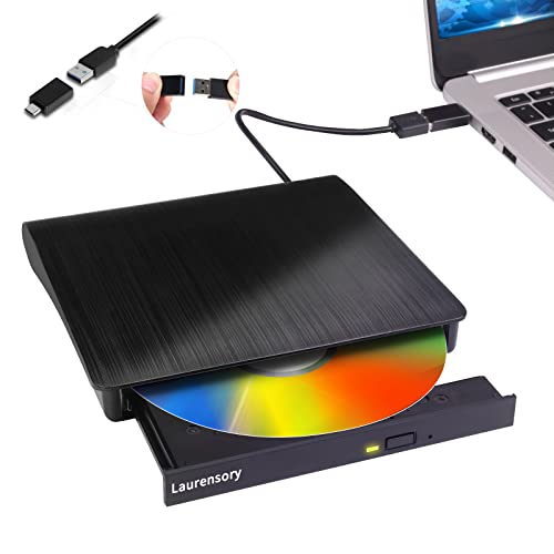 Portable External DVD Drive USB 3.0 Type-C for Laptop