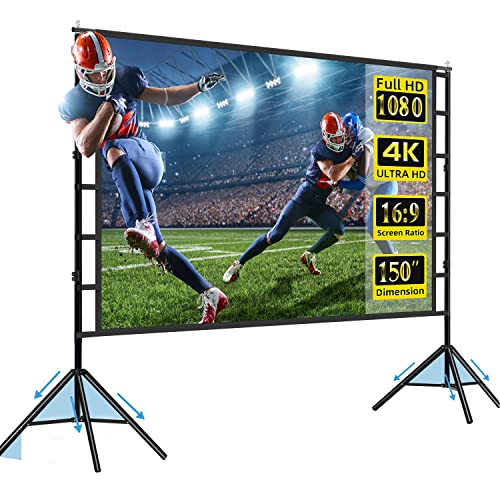 Portable HD Movie Projection Screen with Stand