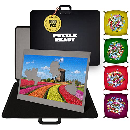 Portable Jigsaw Puzzle Board with Sorting Trays