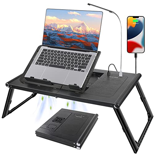 HUANUO Dual Monitor Stand -Monitor Stand with USB ports ,Adjustable Length  and Angle, Dual monitor riser w/ Desktop Socket, Monitor Stand Riser for