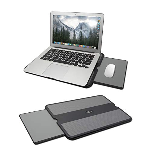 Portable Laptop Lap Pad with Retractable Mouse Tray
