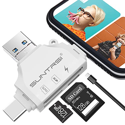 Portable Memory Card Reader for iPhone, Android, and More