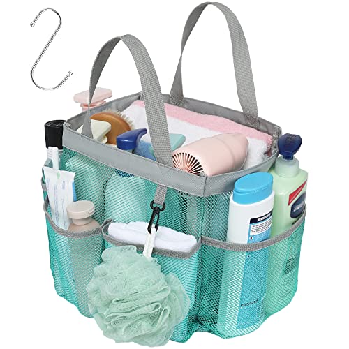 Portable Mesh Shower Caddy with 8 Compartments