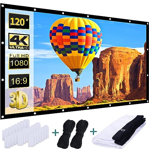 Portable Projection Screen for Home Theater and Outdoor Use