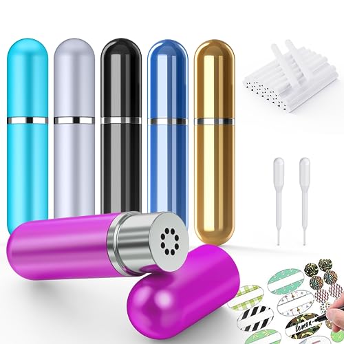 Portable Reusable Aromatherapy Nasal Inhaler with Essential Oils
