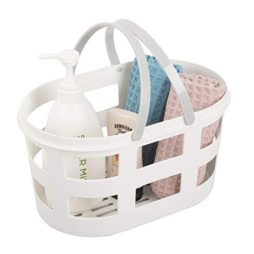 HAPPY MOTTE Plastic Portable Shower Caddy, Bathroom Shower Caddy Basket  Tote With Handle For Collage Dorm Camp Travel Green