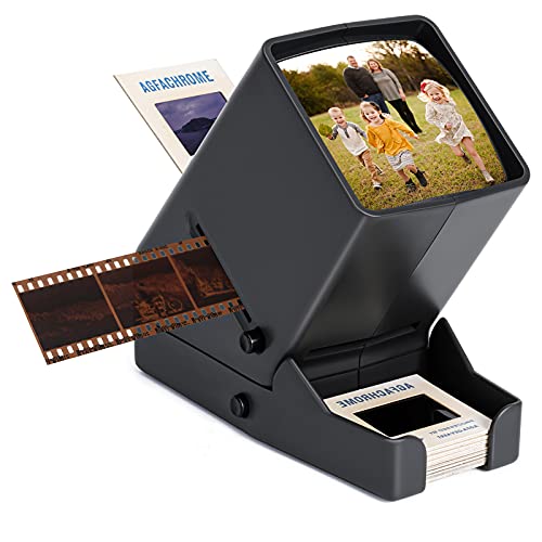Portable Slide Viewer with 3X Magnification and LED Light