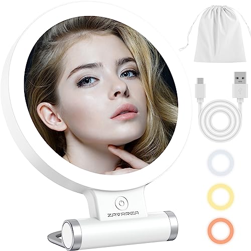 Portable Travel Magnifying Mirror with Light