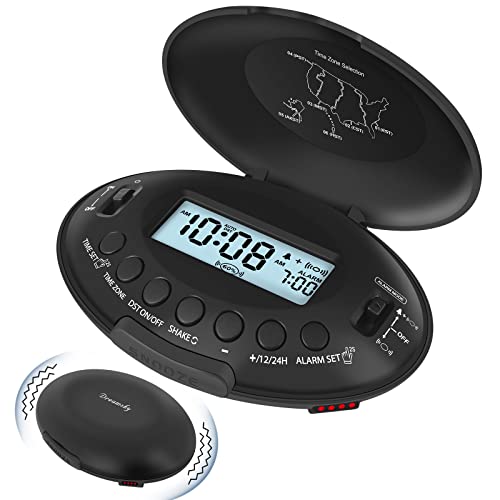 Portable Vibrating Alarm Clock for Heavy Sleepers
