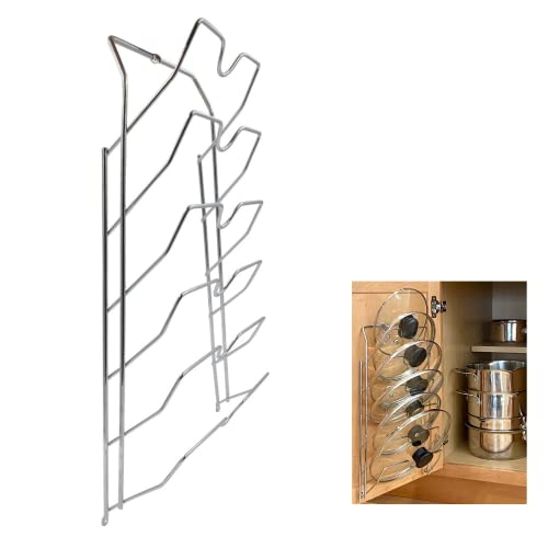 Pot Lid Organizer for Kitchen Cabinet or Pantry