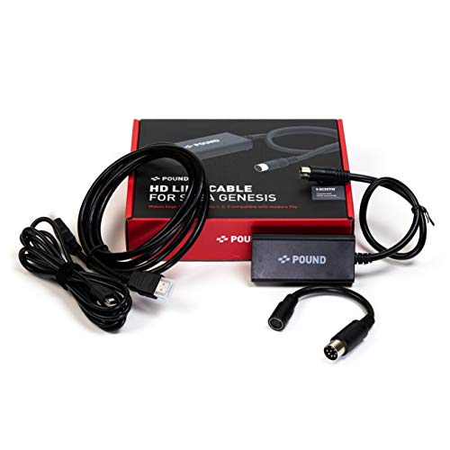 POUND HD Link Cable for Sega Genesis - HDMI Cable with RGB Picture Quality and 720p Resolution