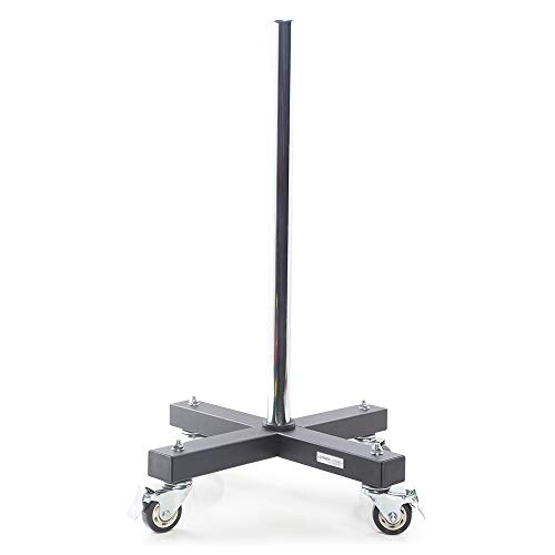 Power Systems Vertical Bumper Plate Storage - Portable and Space Saving - Locking Casters