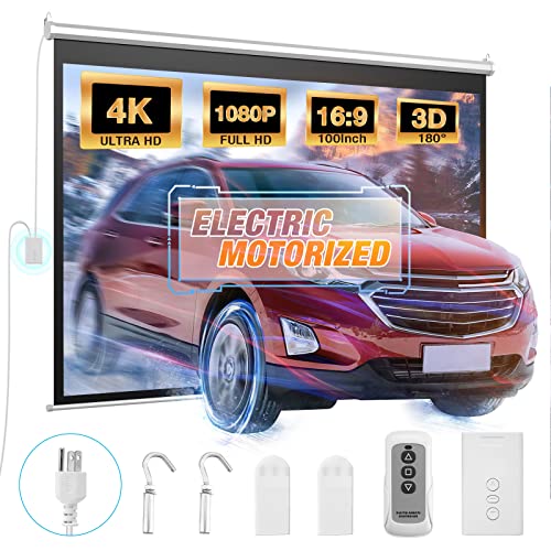 Powerextra 100 Inch Motorized Projector Screen