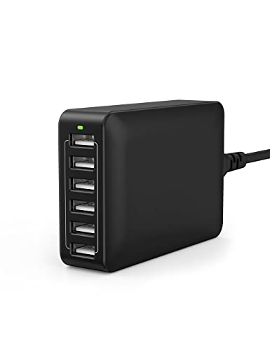 Powerful and Compact 6-Port USB Charging Station