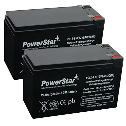 PowerStar-2pk 12V 9AH Battery for RAZOR Scooter