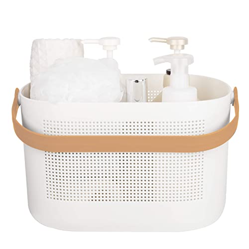 Practical Plastic Storage Baskets with Handles - Ideal for Bathroom, Kitchen, Dorm Room