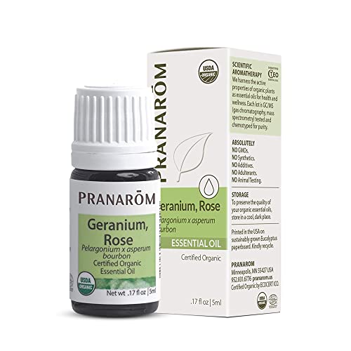 Pranarom Rose Geranium Essential Oil - Pure Organic Aromatherapy Solution