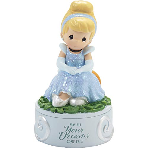 Precious Moments Cinderella Dreams Come True Resin Disney Covered Box