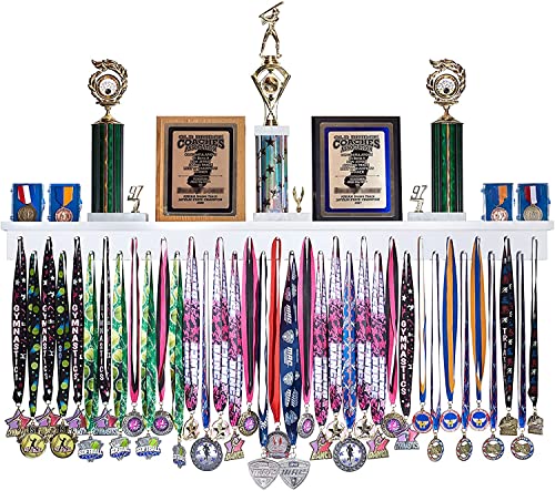 Premier Medal Hanger Display Rack and Trophy Shelf