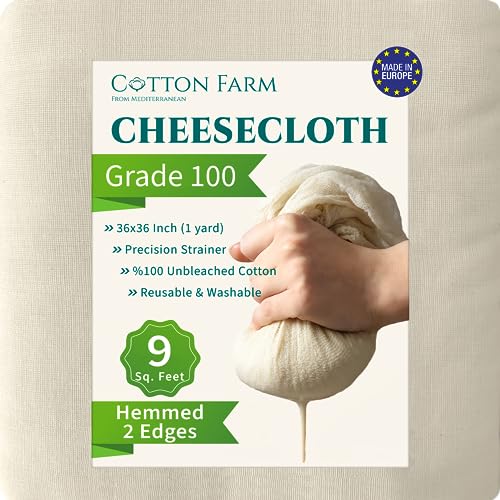 Premium Culinary Cheesecloth - Cotton Farm Grade 100