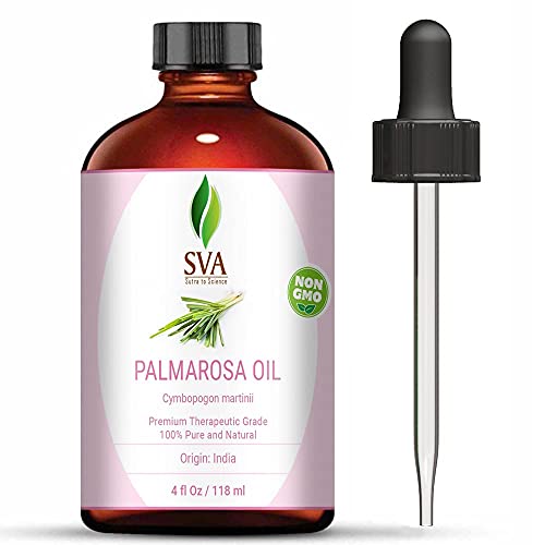 Premium Palmarosa Essential Oil for Skin & Hair