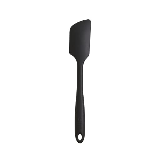 Premium Silicone Spatula | Heat-Resistant up to 550°F | Seamless, Nonstick Extra Long Spatula for Cooking, Baking, and Mixing | Pro - 16 IN, Black