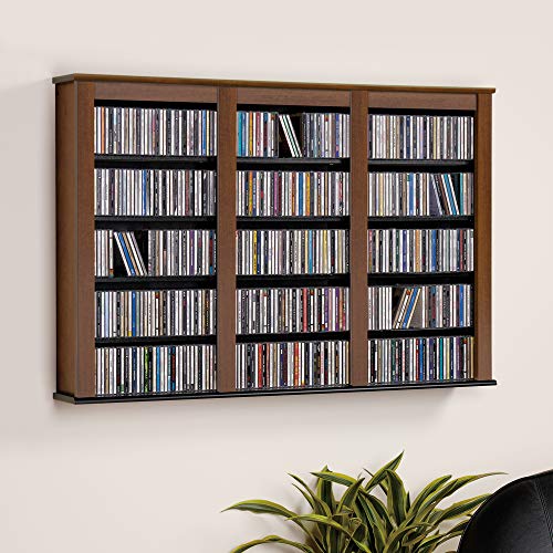 Prepac Cherry and Black Wall Mounted Storage Cabinet