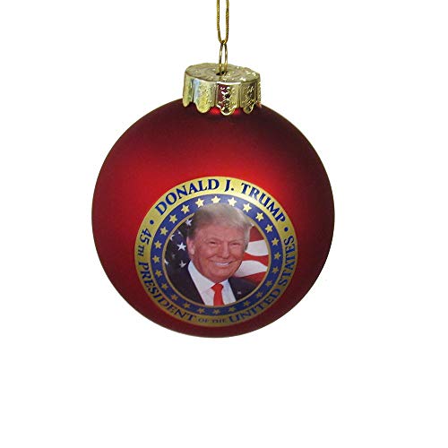 President Trump Glass Ball Ornament