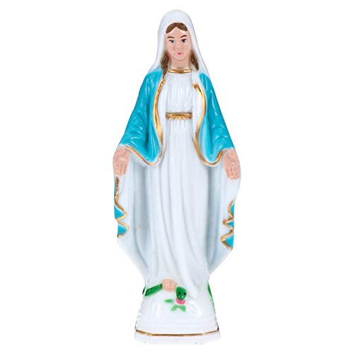 PRETYZOOM Virgin Mary Statue Glow in The Dark Our Lady of Grace Statue Luminous Catholic Religious Figurines for Mothers Day Decorations