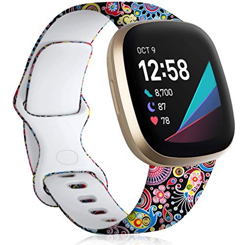 Printed Pattern Replacement Bands for Fitbit Sense and Versa 3