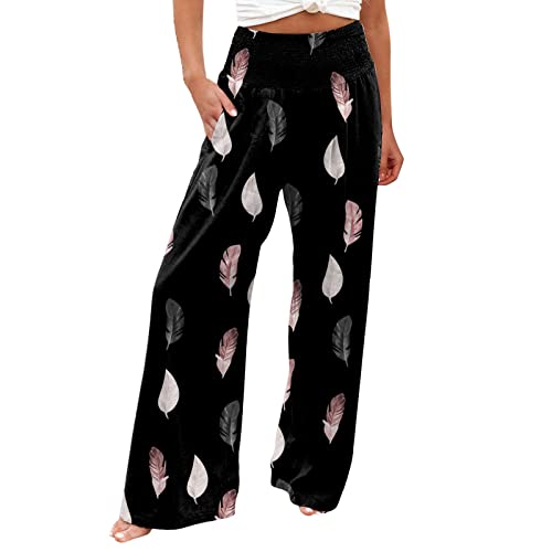 Printed Wide Leg Trousers for Women