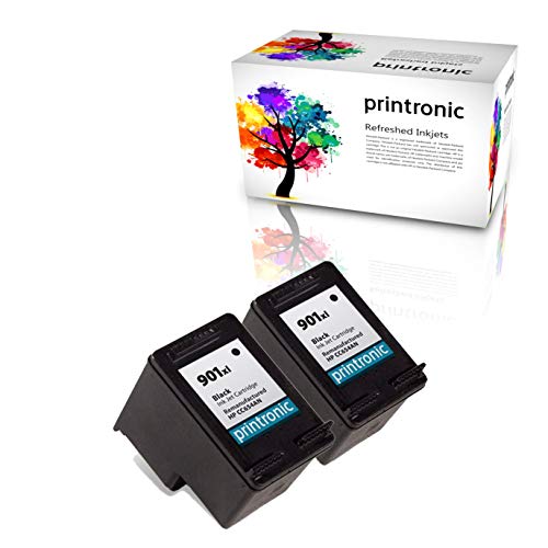 Printronic 2 Pack Remanufactured HP 901XL Ink Cartridge
