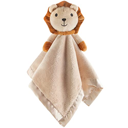 Pro Goleem Loveys for Babies - Soft Security Blanket Baby Snuggle Toy Newborn Stuffed Animals Baby Gifts for Boys and Girls, Lion 16 Inch