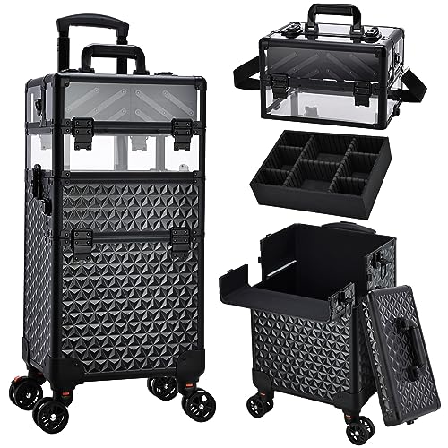 Professional 3 in 1 Rolling Makeup Case