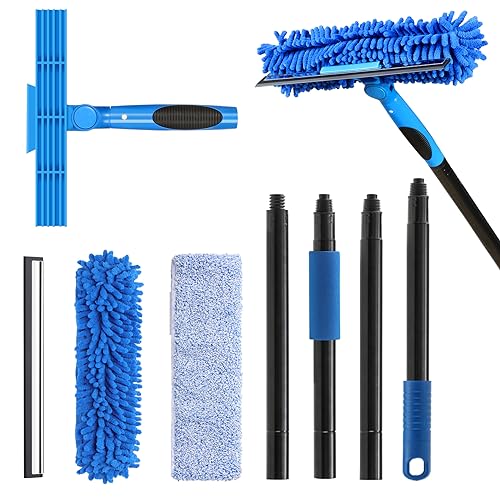 Professional 69'' Window Squeegee Cleaner Tool with Extension Pole