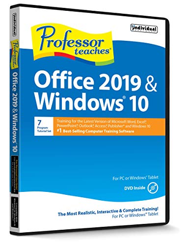 Professor Teaches Office 2019 & Windows 10 - Training Software
