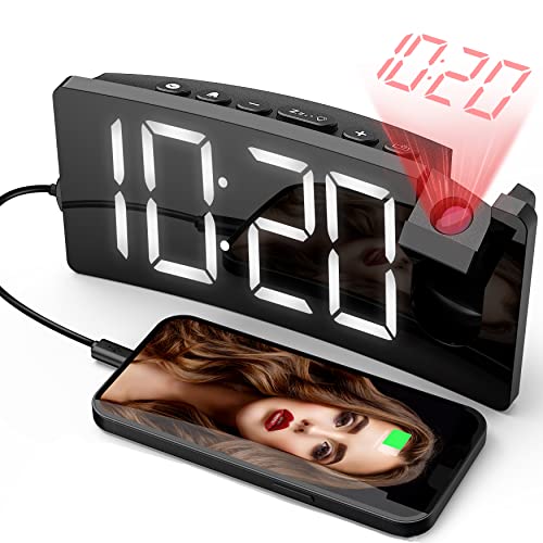 Projection Alarm Clock with Large Display