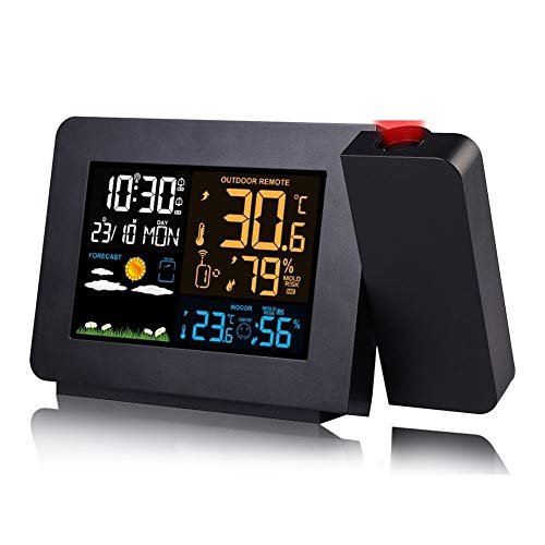 Projection Alarm Clock with Outdoor Sensor