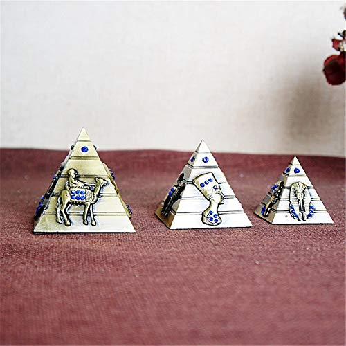 PROW® Metal Egyptian Pyramids Figurine Replica 3 Piece Set