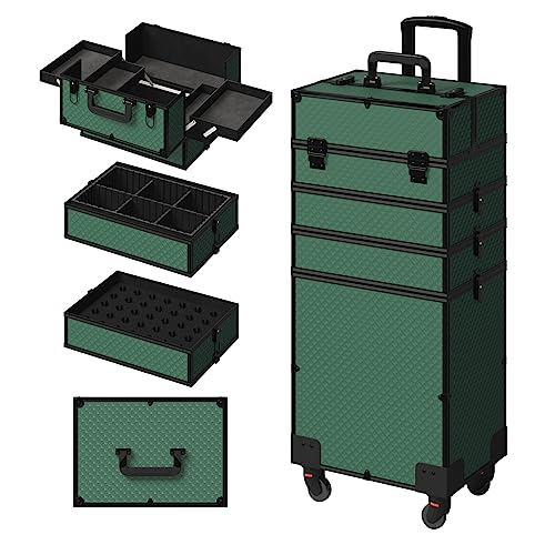 PROXRACER 5 in 1 Rolling Makeup Train Case