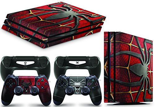 PS4 Pro Console Spider Skin Decal Vinal Sticker