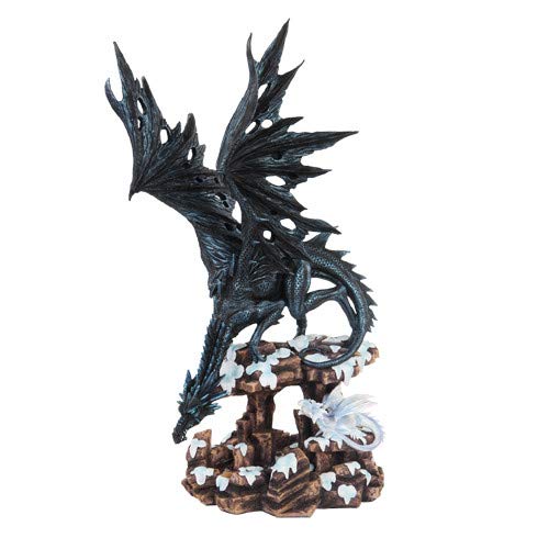 PTC 18.5 Inch Black Dragon Figurine